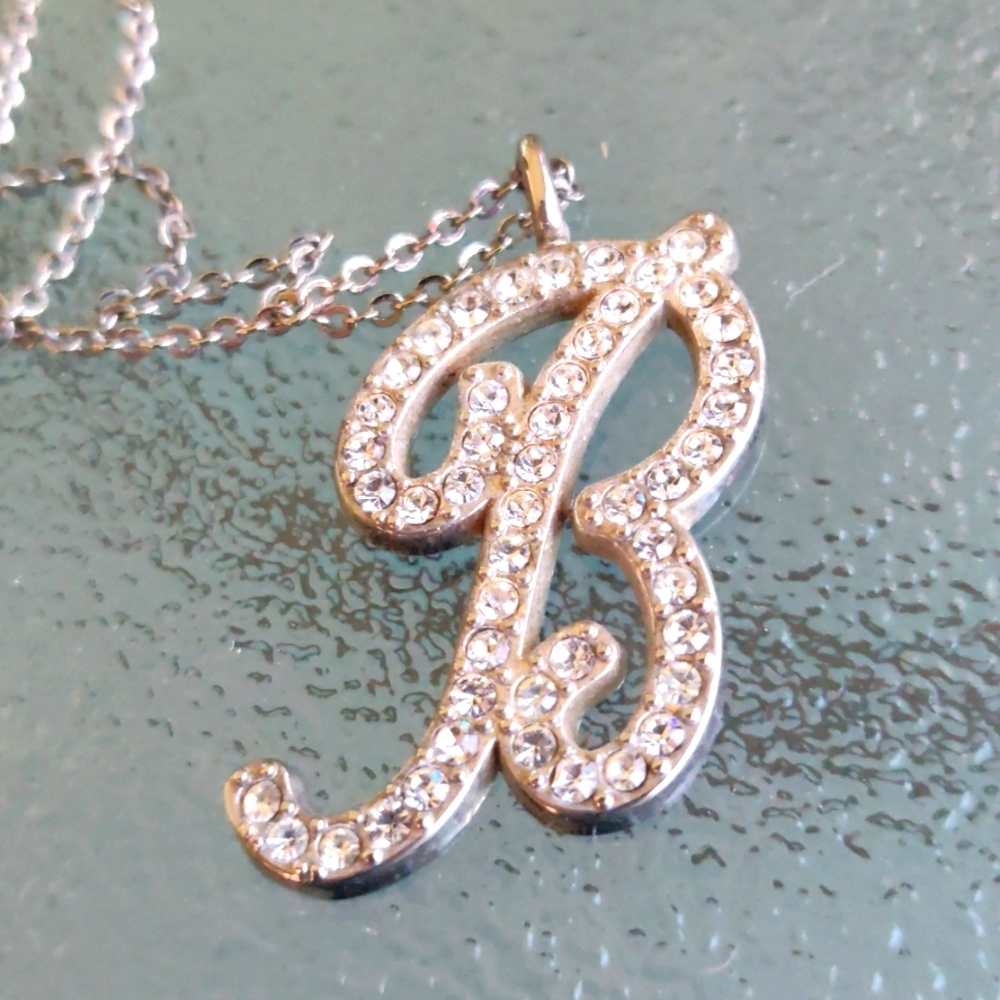 Barbi much? "B" initial pendant #312